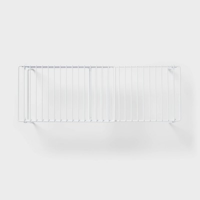 Expandable Collapsible Wire Cabinet Shelf White - Brightroom™