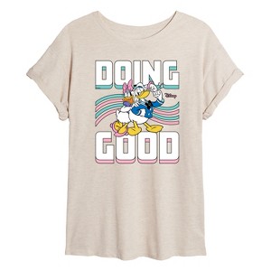 Women's - Disney - Doing Good Oversized Graphic T-Shirt - 1 of 4