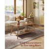 2-Tier Storage Coffee Table, 39.4" Wide Living Room Center Table, 110lb Capacity, Easy Assembly, Rounded Corners - 2 of 4
