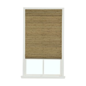 Home Basics Cordless Norfolk Bamboo Roman Shade Briarsmoke 18-inch to 72-inch W X 72-inch L - 1 of 4
