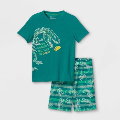 Boys' 2pc Dino Pajama Set - Cat & Jack™ Green