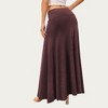 Anna-Kaci Women’s Soft Stretch Maxi Skirt with Foldover Waistband and Flowing Relaxed Silhouette Designed - 3 of 4
