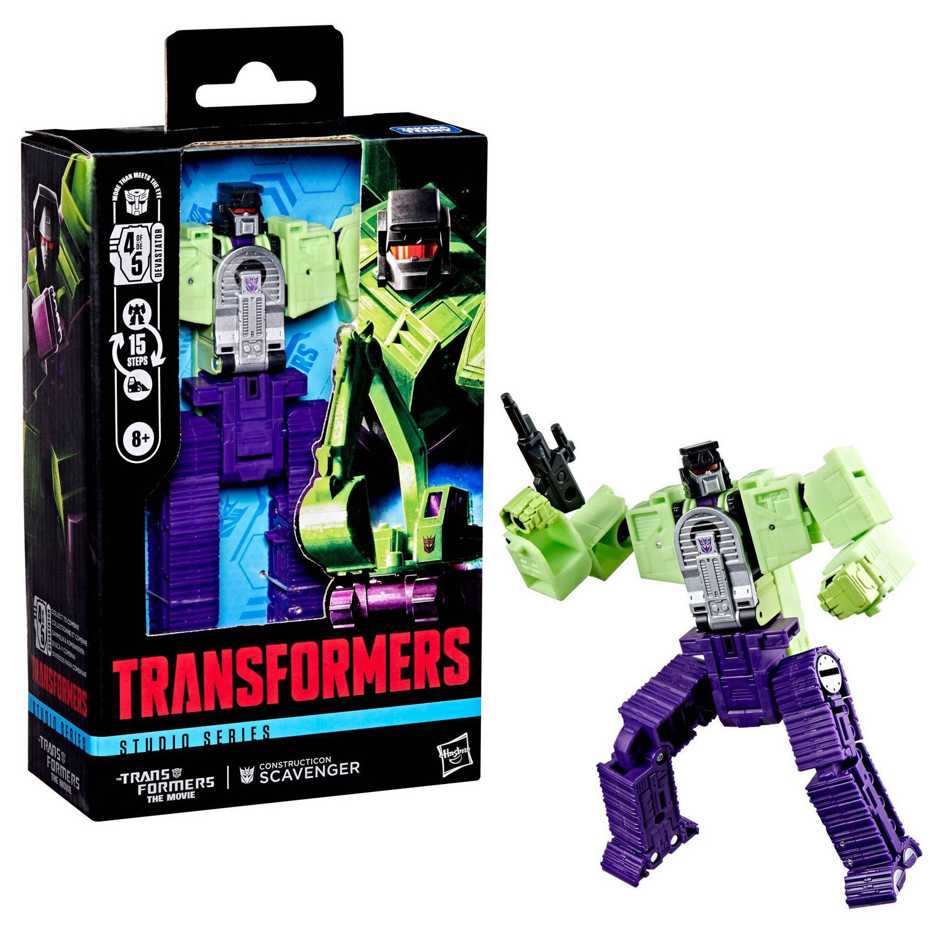 Transformers Studio Series Deluxe Class Transformers The Movie: Constructicon Scavenger Action Figure