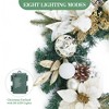 6ft Pre-Lit Christmas Garland with 20 LED Lights, Battery Operated with Timer, White Xmas Garland for Indoor & Outdoor - 4 of 4