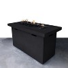 25" H x 42" W Fiber Reinforced Concrete Outdoor Fire Pit Table with Push-Button Ignition - 2 of 4