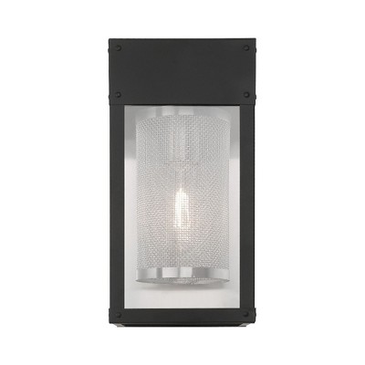 Franklin Black Stainless Steel Outdoor Lantern Wall Light