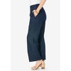 Jessica London Women's Plus Size Chambray Wide Leg Pant - 4 of 4
