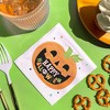 Big Dot of Happiness Jack-O'-Lantern Happy Halloween Party Napkins, Kids Halloween Party Decor, White 3-Ply Paper Luncheon Napkins - 24 Count - 3 of 4