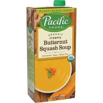 Pacific Foods Plant Based Organic Gluten Free Vegan Creamy Butternut Squash Soup - 32oz