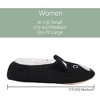 Elanze Designs Bulldog Black Women's Animal Cozy Plush Lined Non Slip Fuzzy Slipper - Medium - 4 of 4