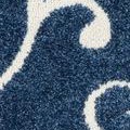 dark blue/cream