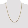 Black Bow Jewelry 2.9mm 14k Yellow Gold Solid Beveled Curb Chain Necklace - 2 of 4