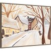 Amanti Art 38"x28" Snowy Street I by Annie Warren Framed Canvas Wall Art - 2 of 4