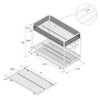 Wooakway Space Saving Triple Bunk Bed with Trundle Off White Metal Beds for Kids Teens Guest Rooms Sturdy Safety Guardrails No Box Spring - 2 of 4