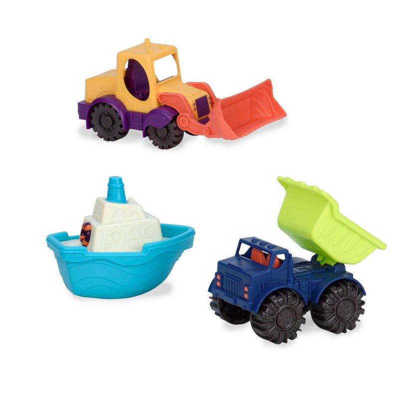 B. toys 3 Toy Vehicles - Loaders &#38; Floaters, 1 of 6