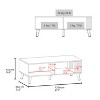 Vynxaria 47" Coffee Table - Stylish Storage with Pull-Down Cabinet & Open Shelf - 4 of 4