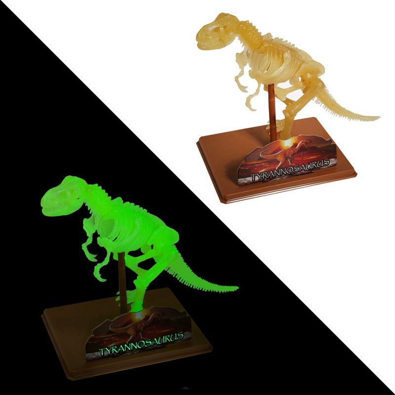 Eastcolight 36013 3D Tyrannosaurus Model Kit, DIY Dinosaur Skeleton Assembly Toys, Fluorescence Educational Science Steam Toy, 4 of 10