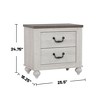 NicBex Nightstand with 2 Drawers,Modern Side Table with Storage Space and Wood Frame,Bedside Table for Bedroom,Living Room - 3 of 4