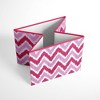 Bacati - MixNMatch Pink Zigzag Storage Box Large - 4 of 4