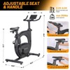Exercise Bike for Home, Magnetic Resistance Stationary Bikes, Indoor Cycling Bicycle with Adjustable Seat, Fitness Bikes with LED Monitor, Smart - 3 of 4