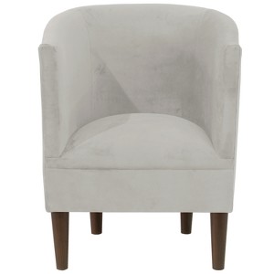 Tub Chair Velvet Light Gray - Skyline Furniture