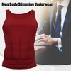 Unique Bargains Men Body Slimming Tummy Shaper Underwear Stretch Shapewear Waist Girdle Shirt Nylon - 2 of 4