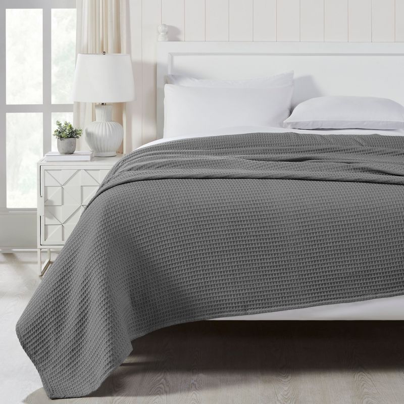 Modern Threads Thermal Waffle Weave Cotton Bed Blanket., 2 of 3
