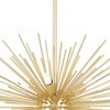 CWI Lighting Savannah 6 Light Chandelier With Gold Leaf Finish - 2 of 3