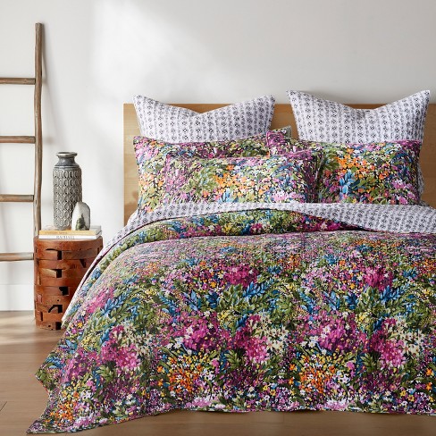 Basel Floral Quilt And Pillow Sham Set Levtex Home Target