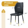 NicBex PU Dining Chairs Set of 4,Modern Kitchen Chairs with High Backrest and Metal Legs for Living Meeting Room,Bedroom - 3 of 4