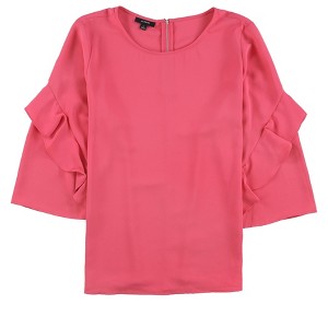 Alfani Womens Zip-Back Ruffled Blouse - 1 of 1