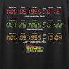 Back to the Future Clock Times Women’s Black Crop Tee- - 4 of 4