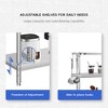 WhizMax Stainless Steel Work Table with Overshelves,Heavy Duty Commercial Food Prep Worktable - 4 of 4