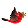 Ganz 3.0 Inch Cardinal In Flight Ornament Mistletoe Red Bird Tree Ornaments - 2 of 3
