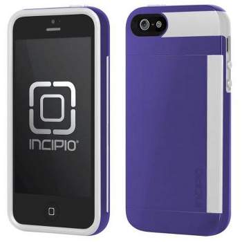 Incipio Stowaway Case for iPhone 5/5S - Purple/White