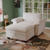 GDFStudio Kennan Modern  51" Chenille Upholstered Oversize Chair and Storage Ottoman Set - 2 of 4
