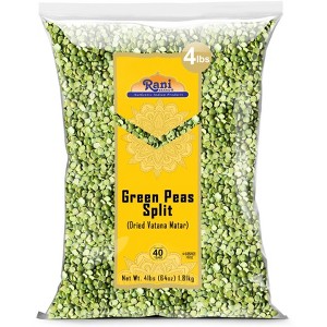 Green Peas Split Dried (Vatana, Matar) - 64oz (4lbs) 1.81kg - Rani Brand Authentic Indian Products - 1 of 4