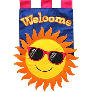 Briarwood Lane Summer Sun Applique Garden Flag Welcome Sunshine 18" x 12.5" - 1 of 4