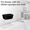 Unique Bargains Plastic Soap Dish Keep Soap Dry Soap Cleaning Storage for Home Bathroom Kitchen - 2 of 4