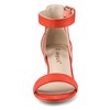 Allegra K Women's Open Toe Adjustable Ankle Strap Block Low Heel Sandals - 2 of 4