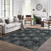 TROPOW 8x10 Area Rugs for Living Room Bedroom Non-Slip Washable Rugs Plaid Checkered Large Area Rug Stain Resistant Modern Abstract Throw Rug - 2 of 4