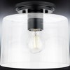 Urban Ambiance Luxury Traditional Ceiling Light 7.375''H x 8.625''W,  Midnight Black Finish,  Esperance Collection, UHP4162 - 3 of 4