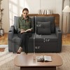 Gericco 56" Sofa Bed,  3 in 1 Convertible Full Size Loveseat Sleeper Sofa Couch Bed, Sleeper Sofa Bed, Comfy Pull Out Sofa Bed - 2 of 4