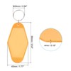 Unique Bargains Blank Vintage Motel Keychain for DIY Ornament Backpack Label 16 Pcs - 2 of 4