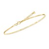 Pure Collection by Ross-Simons Italian 1.6mm 18kt Gold Vermeil Herringbone Anklet Size 9 - 3 of 4