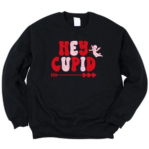 Simply Sage Market Women's Graphic Sweatshirt Hey Cupid Pink - 1 of 3