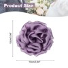 Unique Bargains Satin Flower Durable Elegant Large Peony Floral Lapel Brooch Pin - 2 of 4