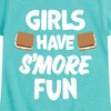 Girls' - Instant Message - Girls Have Smore Fun Fitted Short Sleeve Graphic T-Shirt - 2 of 4
