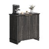 Fluted Sideboard Buffet Cabinet with Storage, 2 Door Storage Cabinet, Buffet Cabinetry with Adjustable Shelves, Load-Bearing Support Feet for Kitchen - 2 of 4