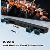 Itopfox 2 in 1 Separable Sound Bar for Smart TV, 2.2 Channel Bluetooth 5.0 Speaker with Surround Sound, Built-in Dual Subwoofer, Bass Adjustable - 3 of 4